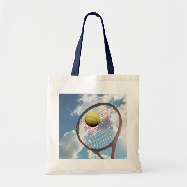 Bolsa Tote Colchete e esfera do tênis no saco de ar (Frente)