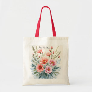 Bolsa Tote Coleção Bonita de Flores Silvestres de Luxo