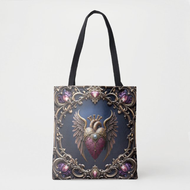 Bolsa Tote Coleção de Casamento Gótico Vitoriano (Frente)