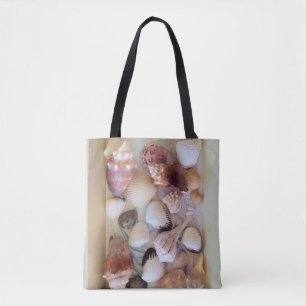 Bolsa Tote Coleção de conchas num saco de tarte
