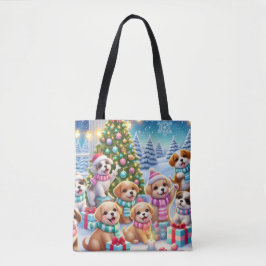 Bolsa Tote Coleção de Cuppies Feliz de Natal