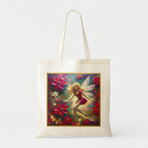 Bolsa Tote Coleção de Fadas de Natal - Cabelo Louro Dourado P