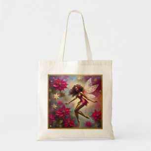 Bolsa Tote Coleção de Fadas de Natal - Cabelo Natural Castanh