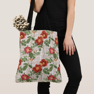 Bolsa Tote Coleção de Ilustrações do Patrimônio Rosa Vitorian