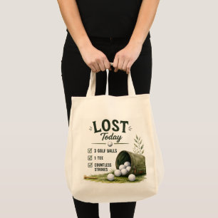 Bolsa Tote Coleção de Lista de Compras Engraçada de Golfe no