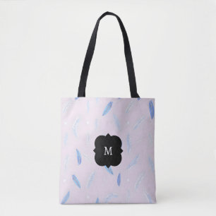 Bolsa Tote Coleção de Luxo Boho Tendência Penas