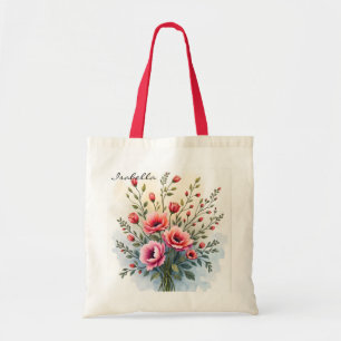 Bolsa Tote Coleção de Luxo Flores Silvestres Populares