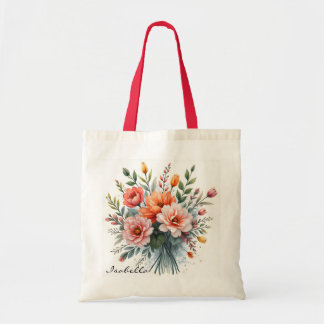 Bolsa Tote Coleção de Luxo Popular e Bonita de Flores Silvest