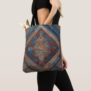 Bolsa Tote Coleção de Padrões Antigos e Bonitos Persa Moderno