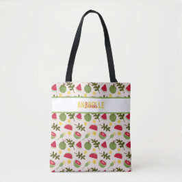 Bolsa Tote Coleção de padrões da fruta - Melancia