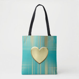 Bolsa Tote Coleção Dourada de Coração