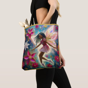 Bolsa Tote Coleção Fada de Natal - Cabelo Tranças Cornrows