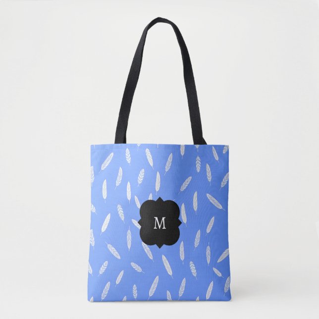 Bolsa Tote Coleção Luxuosa Boho de Penas Modernas (Frente)