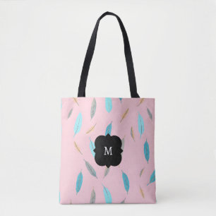 Bolsa Tote Coleção Luxuosa Boho Popular Feathers