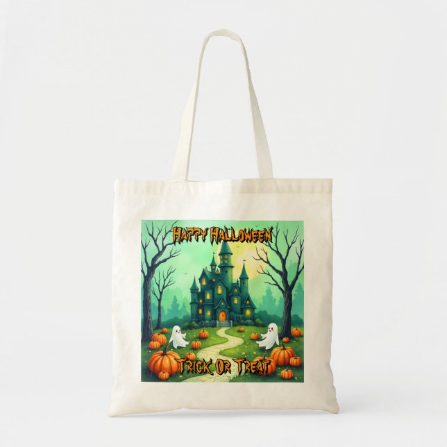 Bolsa Tote Coleção Moderna Assustadora de Halloween (Frente)
