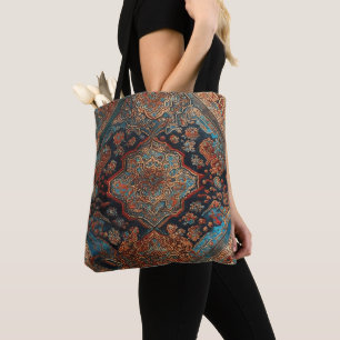 Bolsa Tote Coleção Persa de Tendências de Padrões Antigos