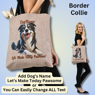 Bolsa Tote Coleta de Borda - Adicionar Nome do Cachorro, Alte