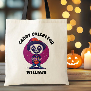 Bolsa Tote Coletor de Doces Bonitos no Halloween