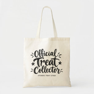 Bolsa Tote Coletor Oficial de Doces de Halloween Truque ou Tr