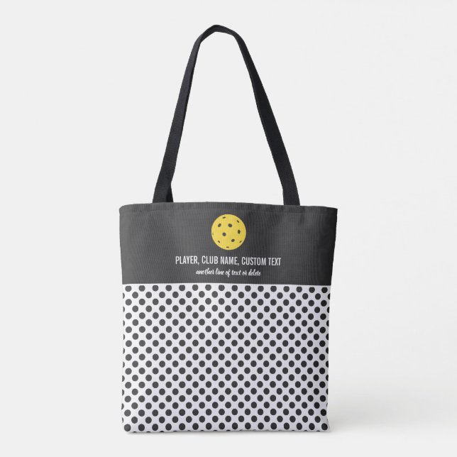 Bolsa Tote Coletor Personalizado de Impressão de Bolinhas de  (Verso)