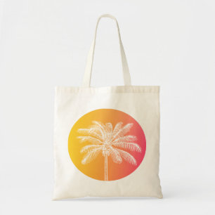 Bolsa Tote Coletor solar da palmeira branca-tropical