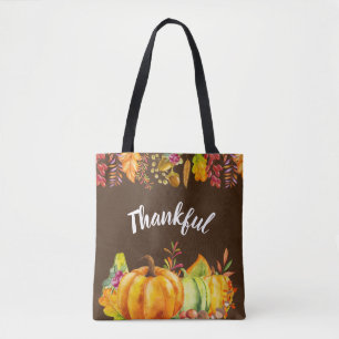Bolsa Tote Colheita de Bombas e Autumn Saem Fronteira Graças