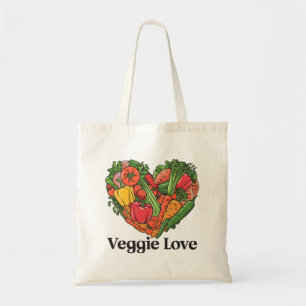 Bolsa Tote Colheita de Coração: Um Amor por Legumes