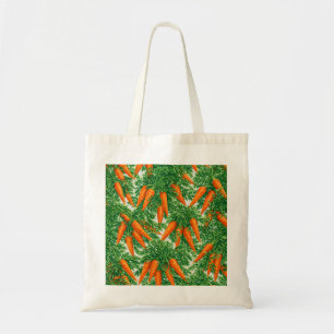 Bolsa Tote Colheita Fresca de Cenoura Padrão Botânico