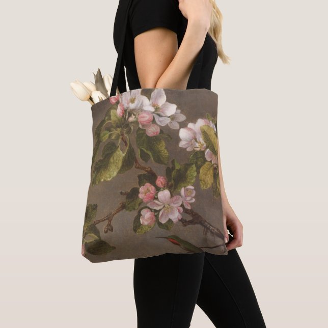 Bolsa Tote Colibri e flores de Apple (Close Up)