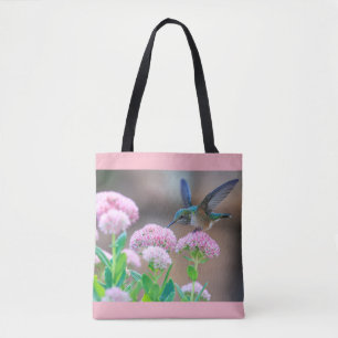 Bolsa Tote Colibri entre flores