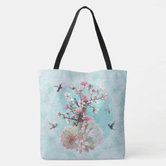 BOLSA TOTE COLIBRI FLORAL