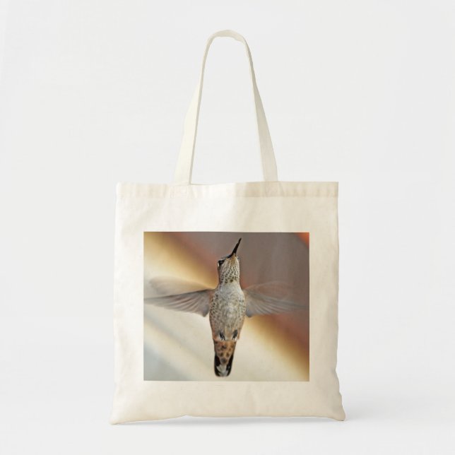 Bolsa Tote Colibri na flor do linho (Frente)