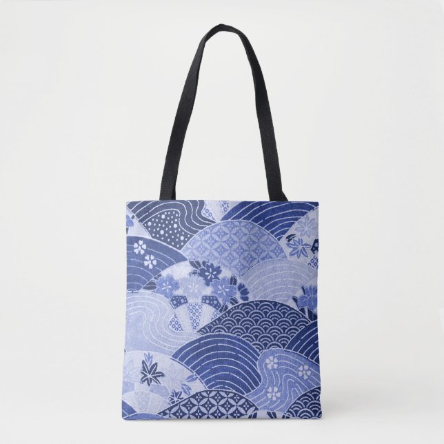 Bolsa Tote Colinas e Rios Japoneses Vintage (Frente)