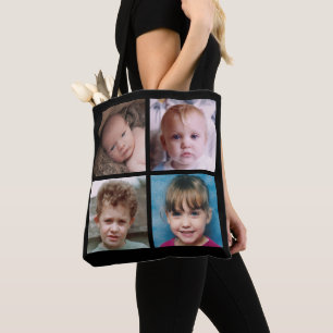 Bolsa Tote Collage adicione suas próprias fotos personalizada
