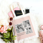 Bolsa Tote Collage Photo Pastel Pink Melhor Presente Avô<br><div class="desc">Procurando o presente perfeito para sua avó? Considere uma bela foto de colagem em tons cor-de-rosa pastel. Este presente sentimental e pensativo é perfeito para qualquer ocasião, de aniversários a Dias de as mães e além. A foto de colagem pode ser personalizada para incluir fotos dos entes queridos de sua...</div>