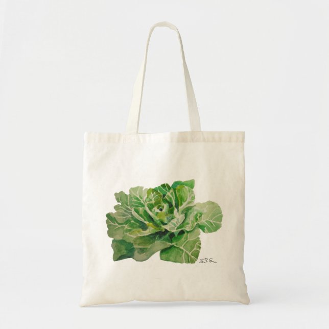 Bolsa Tote Collards no saco de pano (Frente)