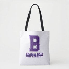 Bolsa Tote College Letter Braids Custom Graphic Sweatshirt