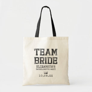 Bolsa Tote Collegiate Team Bride Bachelorette Party
