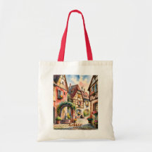 Colmar França Alsácia Aquarela Viagem Texto Person