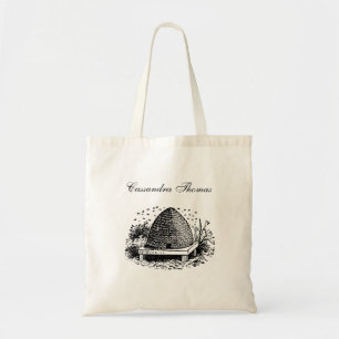 Bolsa Tote Colmeia e Abelhas #1 Heráldica Vintage