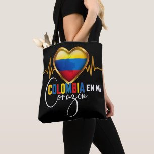Bolsa Tote Colômbia en mi Corazon - Orgulho Colombiano 