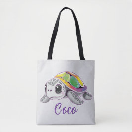 Bolsa Tote Color Burst Sea Turtle