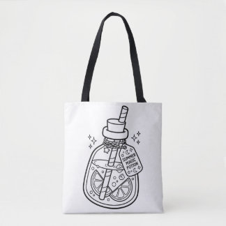 Bolsa Tote Color Your Own Kawaii Summer Magic Potion Drink