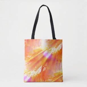 Bolsa Tote colora o amarelo sem emenda do fundo da arte,