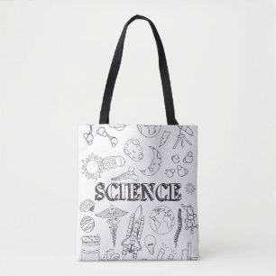 Bolsa Tote Coloração de Arte de Professores de Ciências Escol
