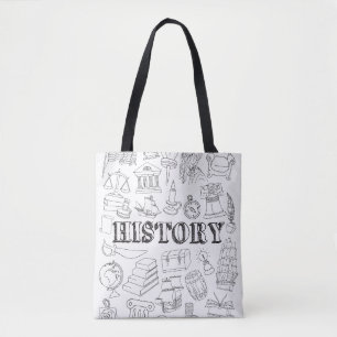 Bolsa Tote Coloração de Artes do Professor de História do Arr