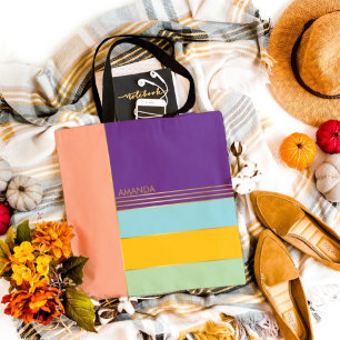 Bolsa Tote Coloração Na moda Chic do Pastel Trendy