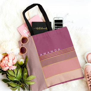 Bolsa Tote Coloração Na moda Chic Minimalista de Pastel