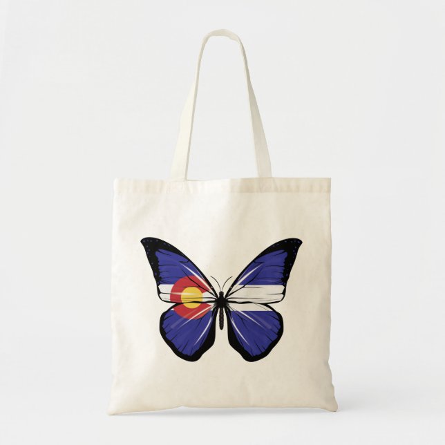 Bolsa Tote Colorado Butterfly Flag (Frente)