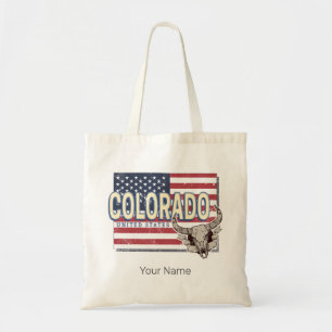 Bolsa Tote Colorado United States Retro State Map Vintage EUA